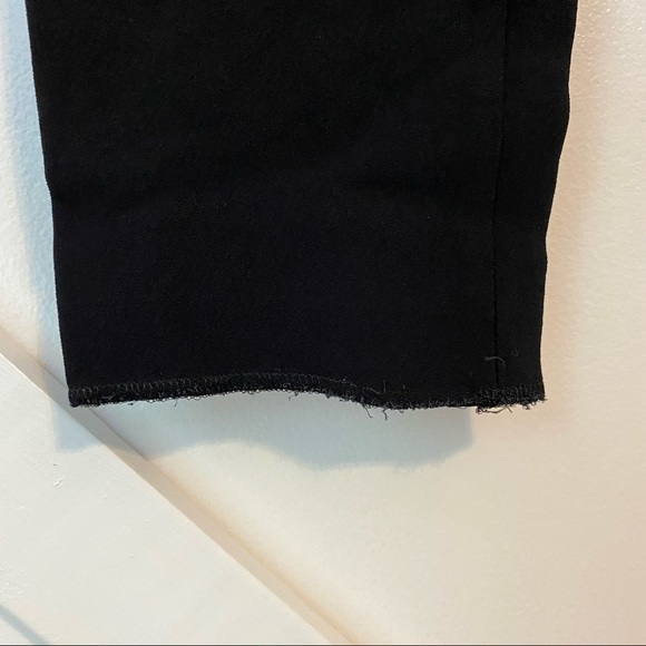 Carven Pull On High Rise Cropped Crepe Pants Black Sz 40/10 - Picture 4 of 10